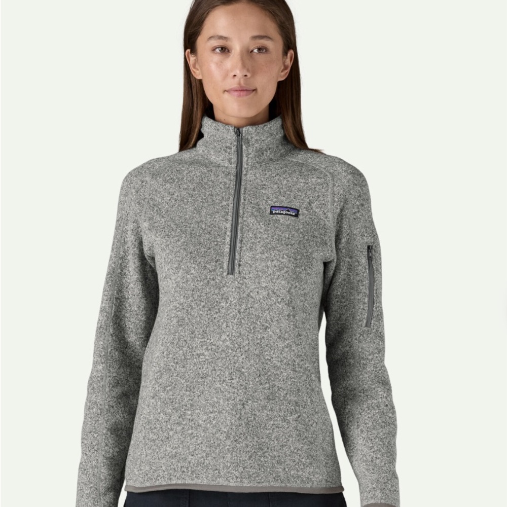 Patagonia Gray Quarter-Zip Fleece Pullover